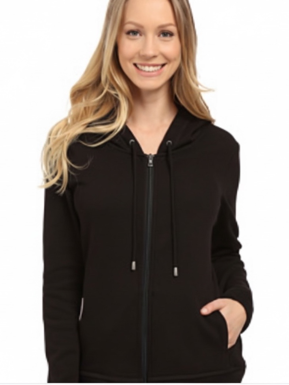UGG Black Zip Hoodie with Drawstring